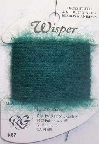 W87 Christmas Green – Rainbow Gallery Wisper Wool
